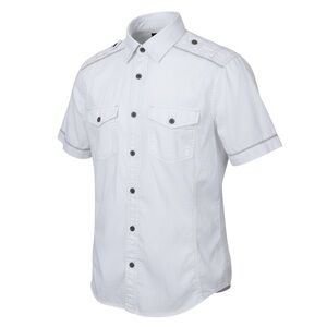 🔘 Helix Men’s Button-Up Shirt | Tactical Style, Slim Fit‎ 🔘